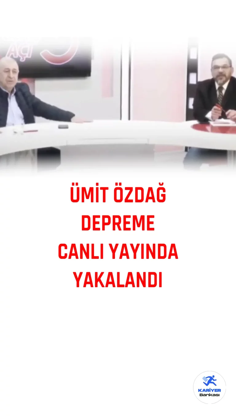 Son Dakika... Hatay'daki depreme canlı yayında yakalanan Ümit Özdağ...