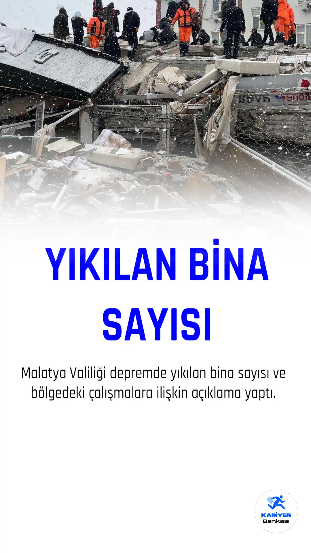 Malatya Valiliği depremde yıkılan bina sayısını açıkladı.