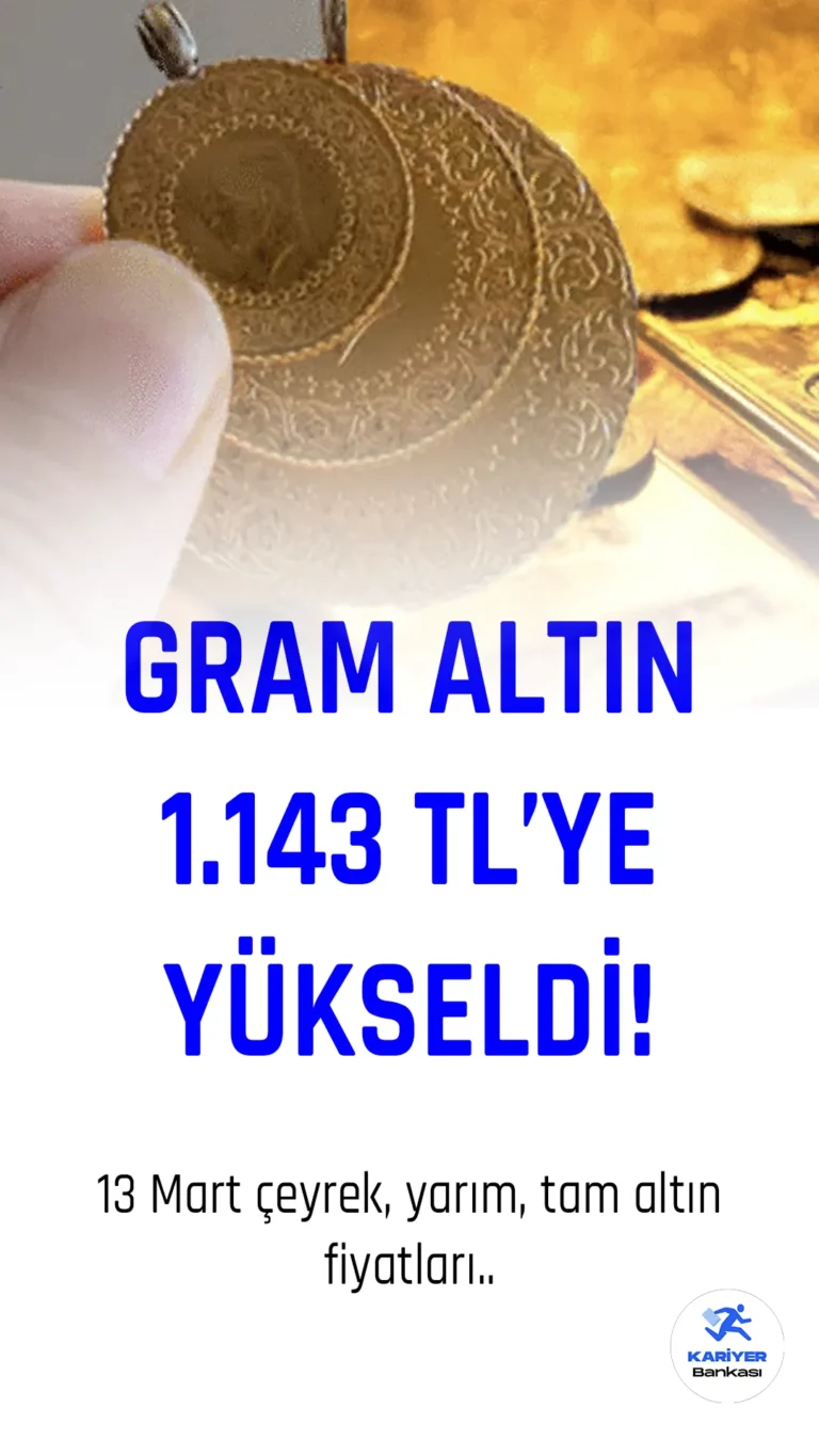 Serbest piyasada altın fiyatları, 13 Mart saat 10.13 itibariyle güne yükselişle başladı. Ons altın fiyatlarındaki %0,16 artışa karşılık, gram altın fiyatları %0,26, çeyrek altın, yarım altın ve tam altın fiyatları ise %0,32 arttı.