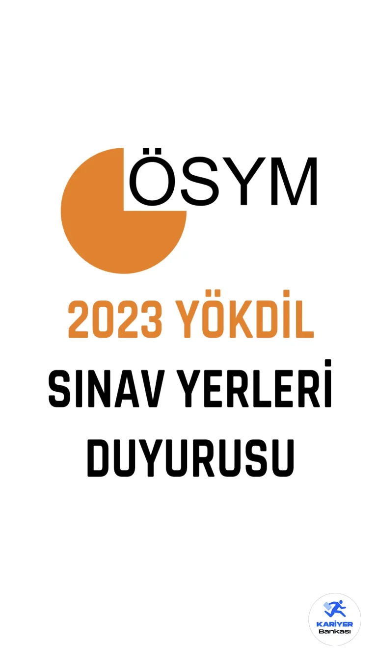 ÖSYM, 2023 YÖKDİL 1 sınav giriş belgelerini erişime açtığını duyurdu. ÖSYM'nin resmi sayfasından konuya dair yapılan duyuruda, adayların 26 Mart'ta uygulanacak sınava ilişkin giriş belgelerini Aday İşlemleri Sistemi üzerinden T.C. kimlik numaraları ve aday şifreleriyle temin edebilecekleri kaydediliyor.