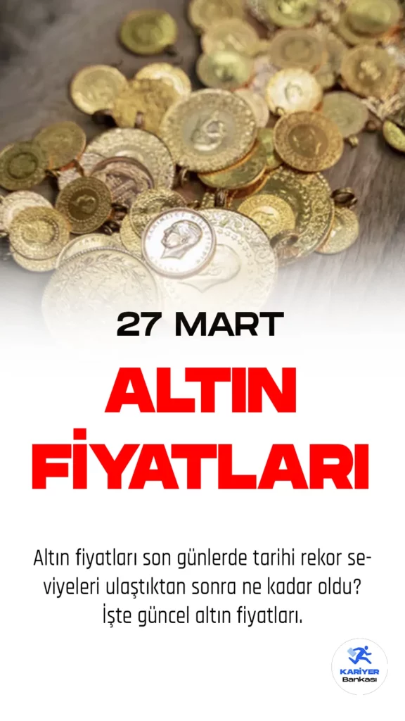 Altın fiyatları son günlerde tarihi rekor seviyelerine ulaştıktan sonra gerileme eğilimi gösteriyor. Serbest piyasa verilerine göre, ons altın fiyatları %0,36 oranında düşüşle 1.971,06 dolar seviyesine gerilerken, gram altın fiyatları da %0,11 oranında azalarak 1.210,36 liraya geriledi. Cumhuriyet altını fiyatları ise %0,75 oranında düşüşle 8.193,00 lira seviyesinde işlem görüyor.