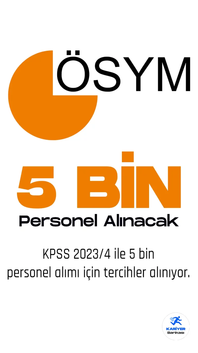 MEB 5 Bin Personel Alımı (KPSS 2023/4) Tercihleri Sürüyor