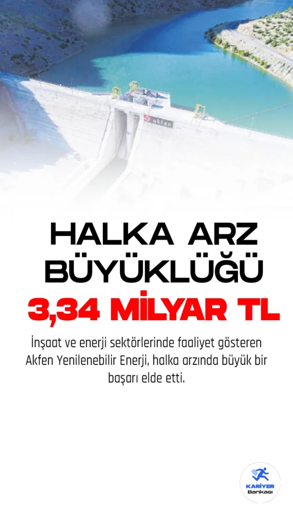 İnşaat ve enerji sektörlerinde faaliyet gösteren Akfen Yenilenebilir Enerji, halka arzında büyük bir başarı elde etti.