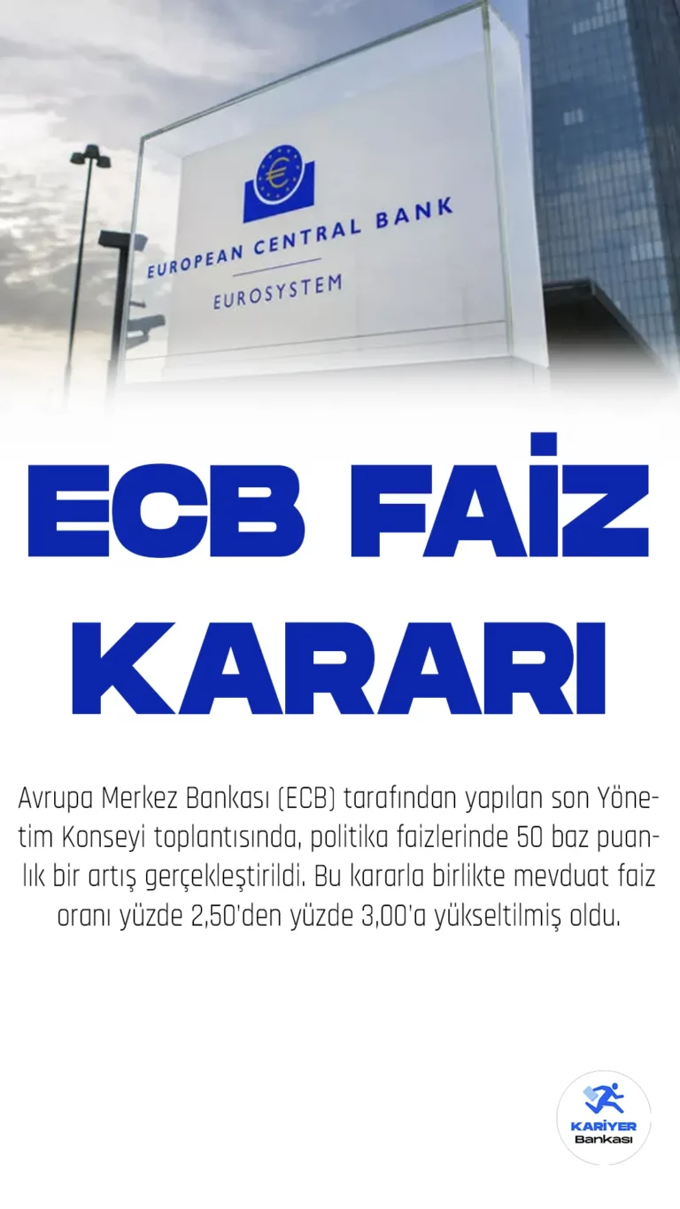 ECB faiz kararı açıklandı.