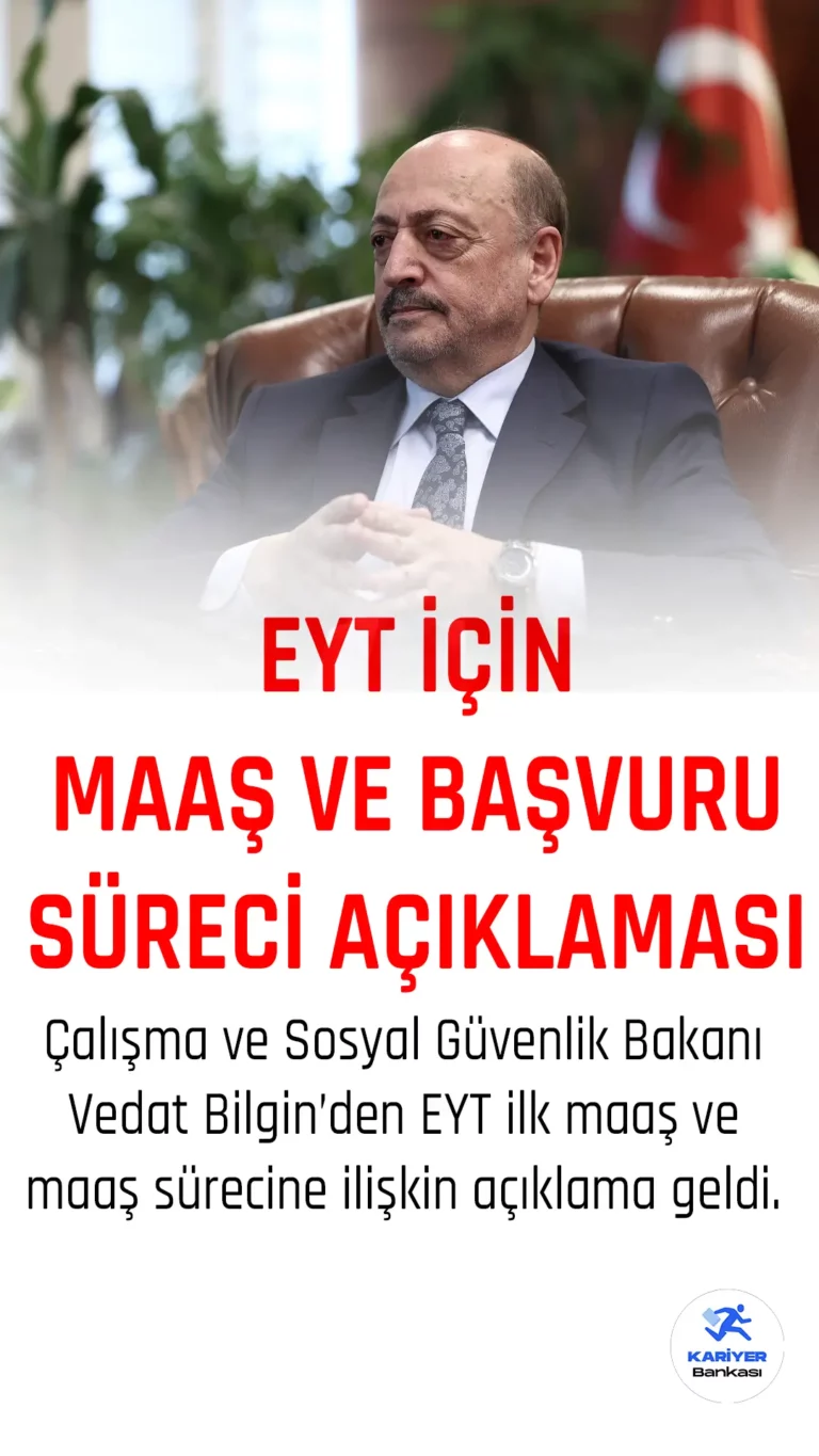 EYT Başvuruları ve İlk Maaş için Açıklama Geldi