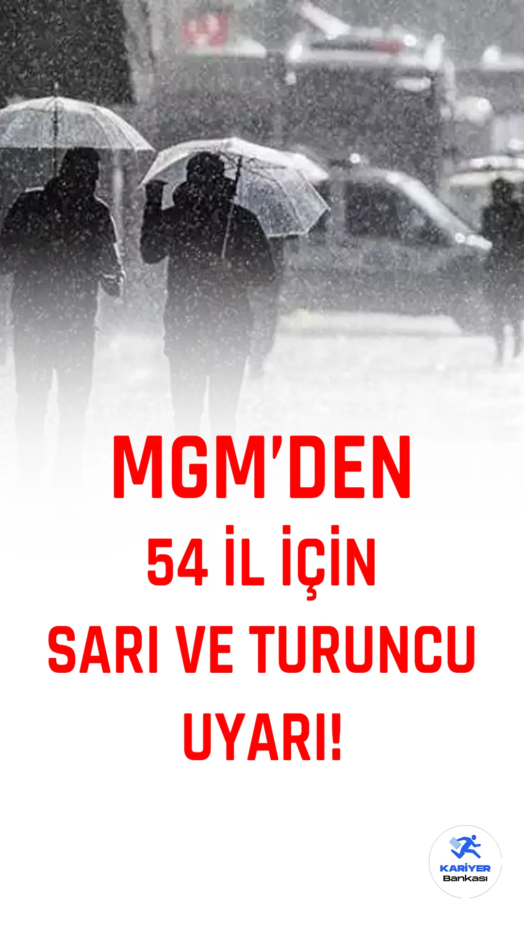 Meteoroloji'den yapılan son değerlendirmeye göre, Türkiye genelinde yoğun yağış ve fırtına uyarısı verildi. 54 il için sarı ve turuncu uyarı yayımlandı. İşte detaylar...