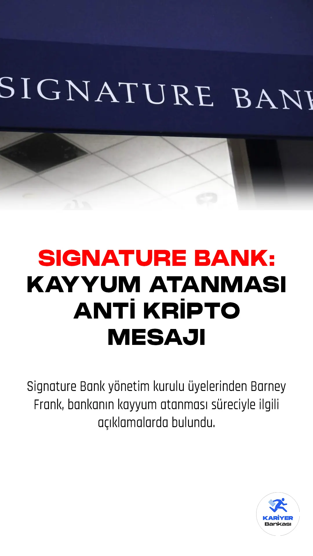 Signature Bank yönetim kurulu üyelerinden Barney Frank, bankanın kayyum atanması süreciyle ilgili açıklamalarda bulundu.