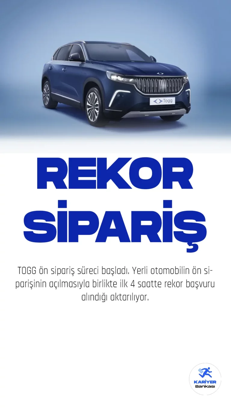 TOGG Ön Sipariş Sürecinde Rekor Başvuru