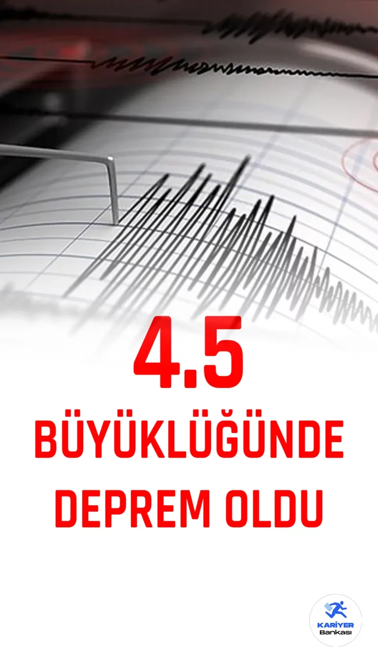 Adıyaman'da 4.5 büyüklüğünde deprem oldu. Kandilli Rasathanesi sosyal medya hesabı üzerinden yayımlanan bilgiye göre, Adıyaman İzci-Çelikhan'da 4.5 büyüklüğünde deprem meydana geldiği aktarıldı.
