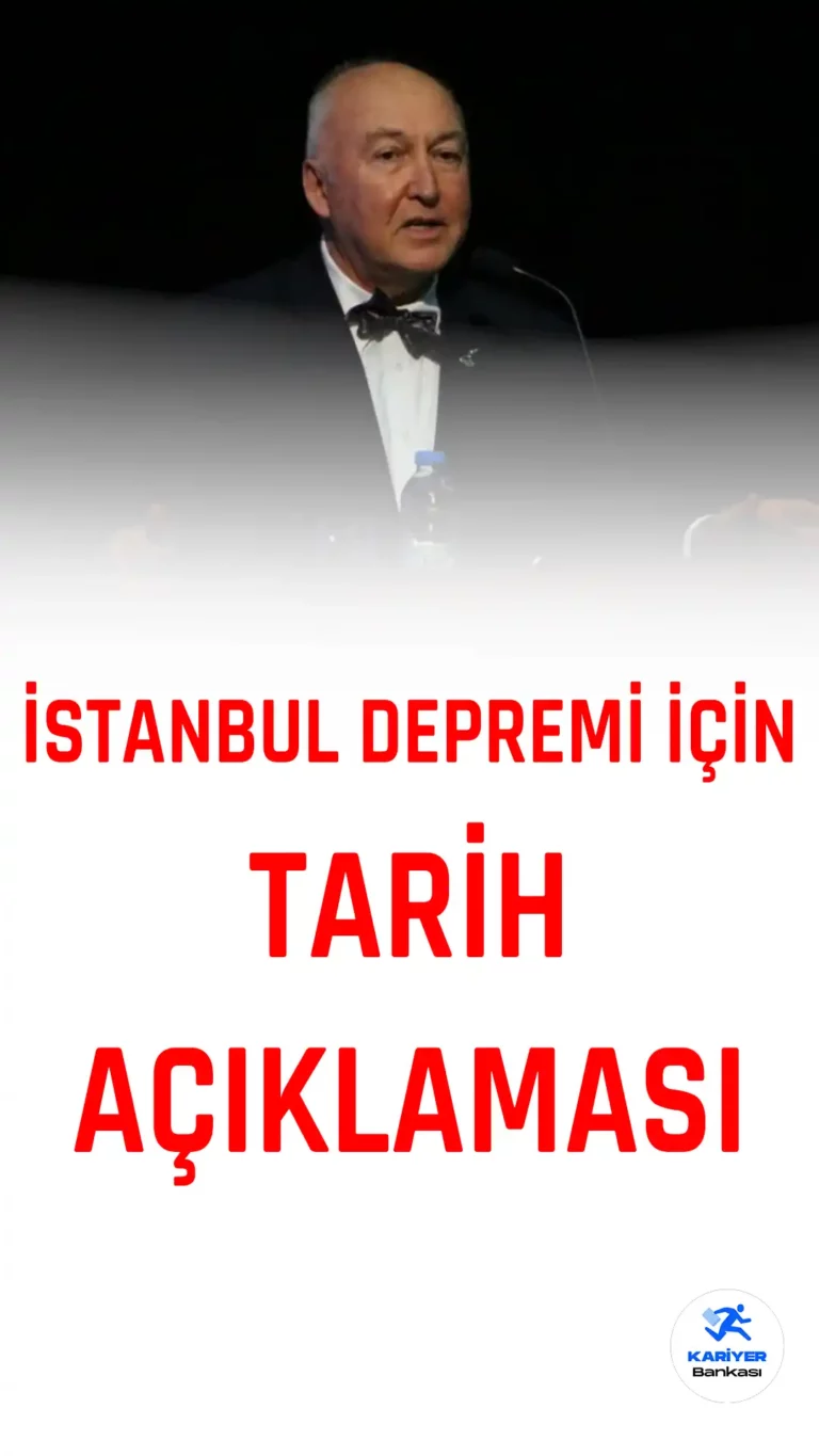 Prof .Dr. Ercan’dan İstanbul Depremi için Olası Tarih Açıklaması