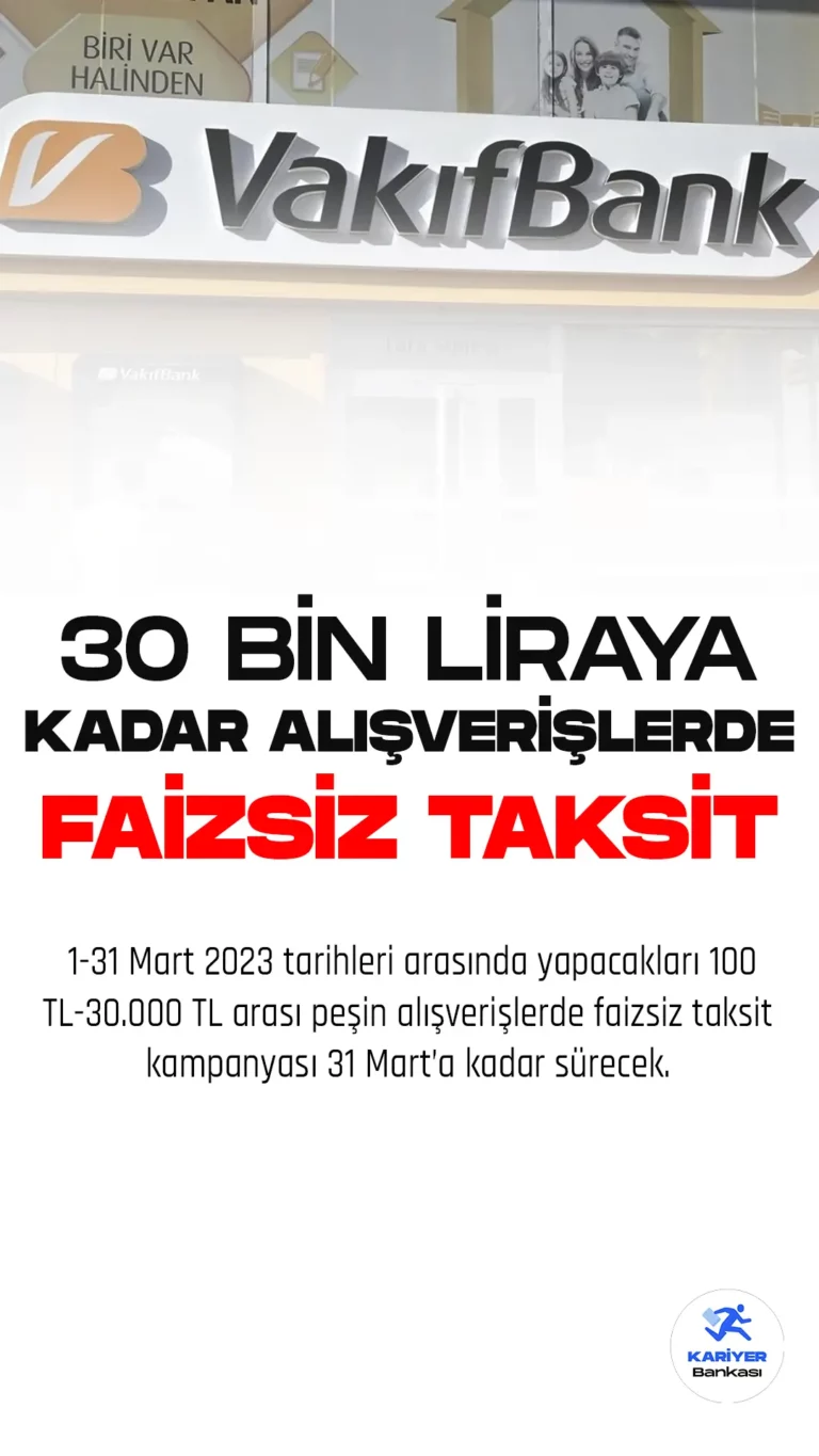 Vakıfbank Troy Kredi Kartı ile 6 Ay Faizsiz Taksit Kampanyası Sürüyor