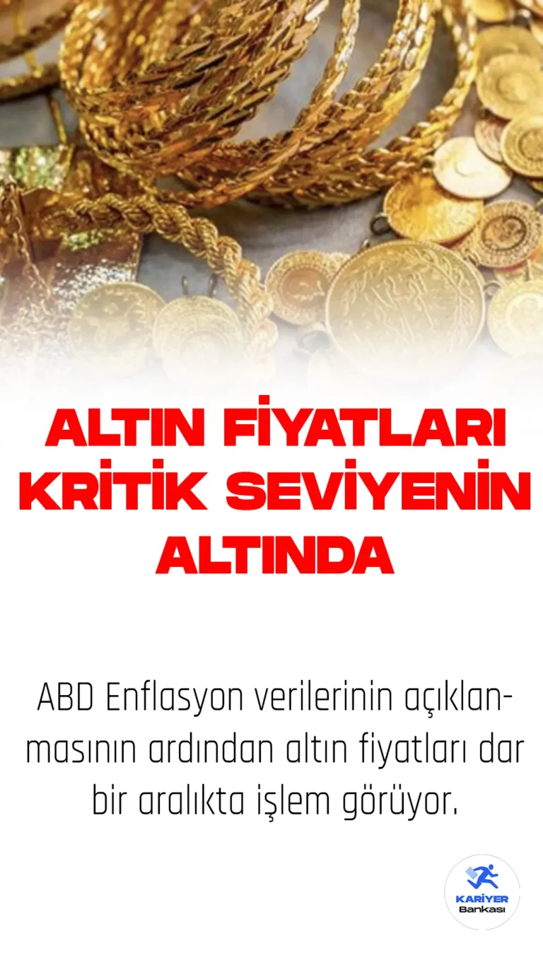 Altın Fiyatları Enflasyon Verileri Sonrası Kritik Seviyenin Altında
