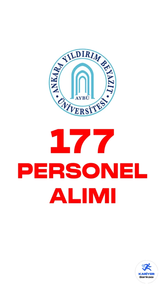 Ankara Yıldırım Beyazıt Üniversitesi personel alımı duyurusu Resmi Gazete'de yayımlandı.15 Mart 2023 tarihli yayımlanan duyuruda, Üniversiteye büro personeli, tekniker, teknisyen, sağlık teknikeri, koruma ve güvenlik görevlisi, destek personeli (temizlik, şoför, bakım/onarım, bahçıvan) 177 sözleşmeli personel alımı yapılacağına yer verildi. İlgili alım için başvurular 15 Mart 2023 itibarıyla başladı. Başvuru yapacak adayların belirtilen şartları dikkatle incemesi gerekmektedir.