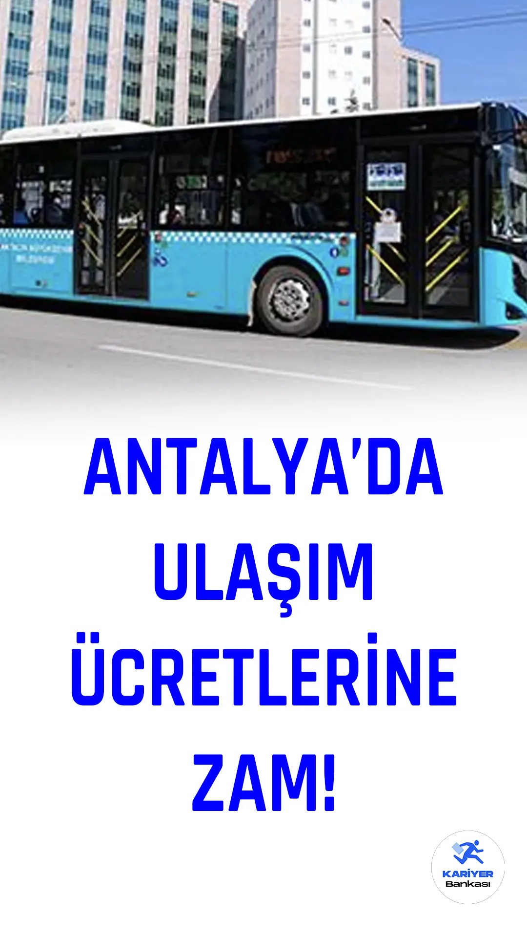 Antalya Büyükşehir Belediyesi, Ulaşım Planlama ve Raylı Sistem Dairesi Başkanlığı bünyesinde gerçekleştirilen Ulaşım Koordinasyon Merkezi Başkanlığı Genel Kurulu'nda ulaşım ücretleri için zam kararı alındı.