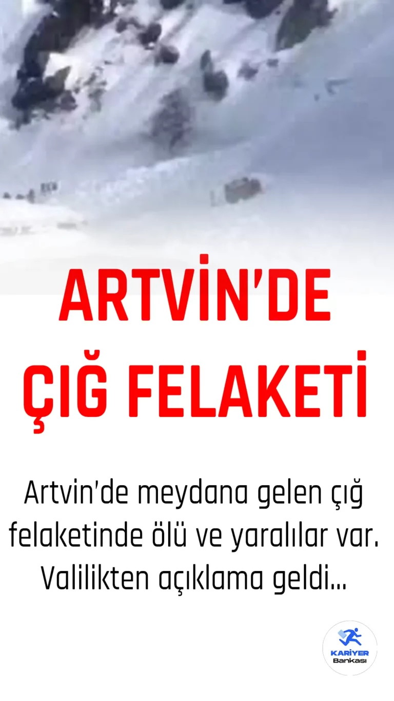 Artvin’de Çığ Felaketi: 2 Ölü, 7 Yaralı