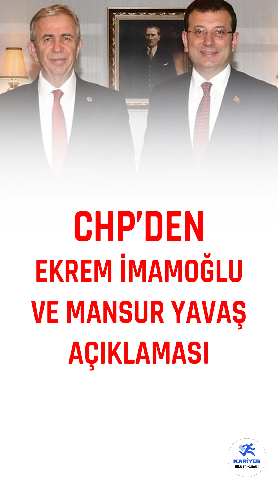 CHP Genel Başkan Yardımcısı Bülent Kuşoğlu, millet ittifakı adayının seçimi kazanması durumunda İstanbul ve Ankara büyükşehir belediye başkanları Ekrem İmamoğlu ve Mansur Yavaş’ın cumhurbaşkanı yardımcılığıyla belediye başkanlığı görevlerini bir arada yürütmeyeceğini açıkladı.