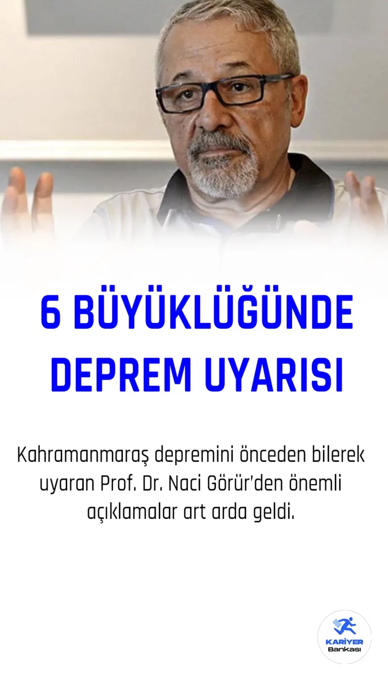 Önceki Depremi de Bilmişti! Prof. Dr. Naci Görür’den İzmir için Deprem Uyarısı