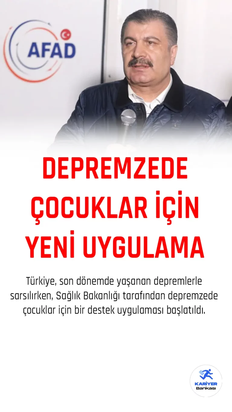 Depremzede Çocuklar için Destek Uygulaması
