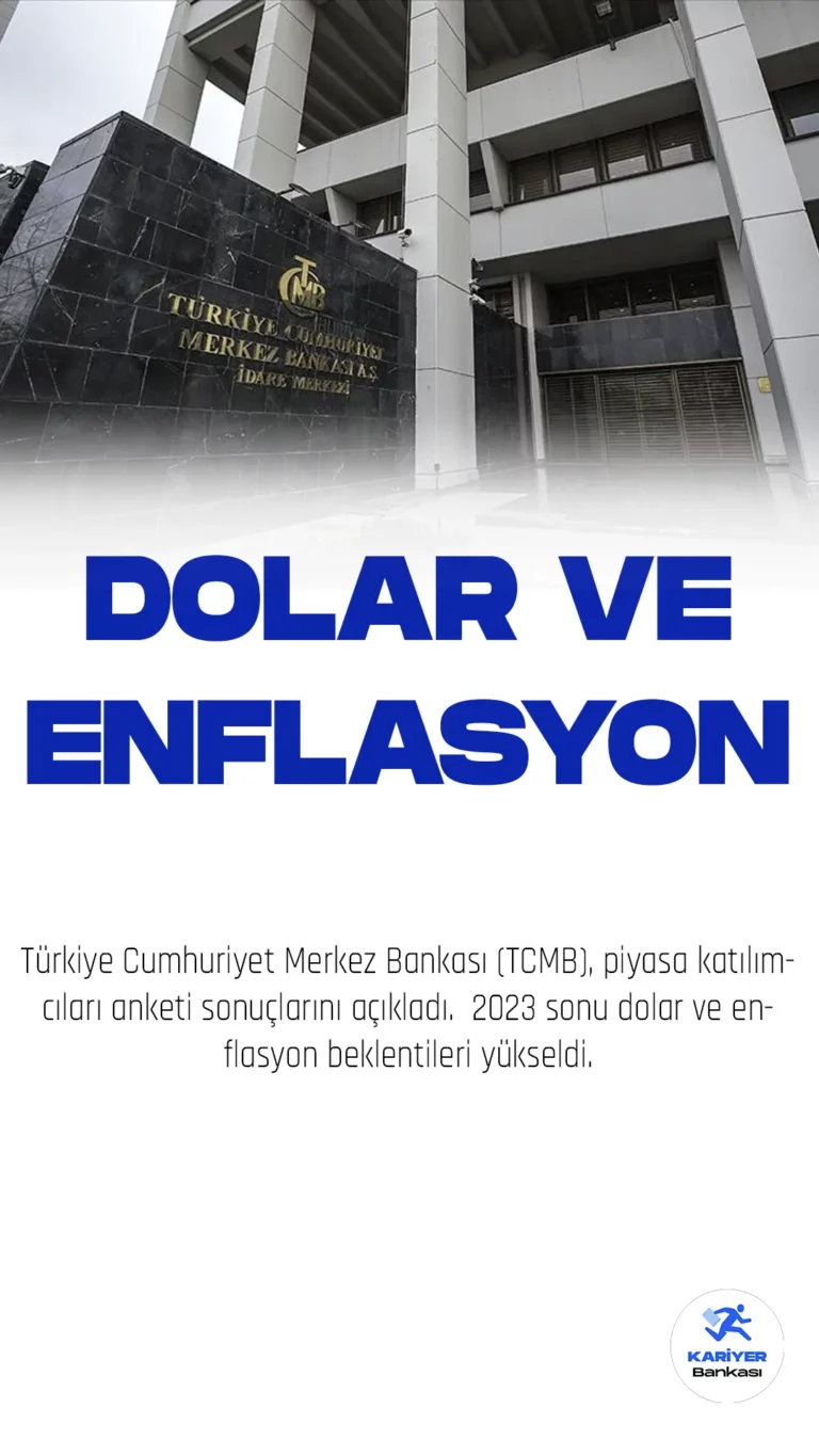 Merkez Bankası 2023 sonu dolar ve enflasyon beklentileri açıklandı.