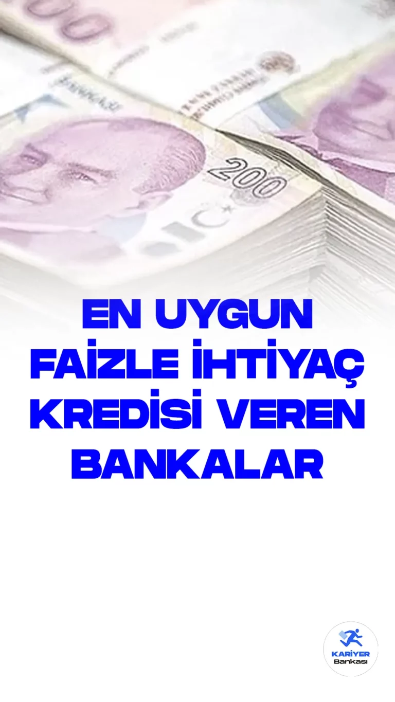 17 Mart 2023 tarihi itibariyle, Türkiye'deki bankaların ihtiyaç kredisi faiz oranlarını sizler için derledik. Bazı bankaların faiz oranları oldukça cazipken, bazı bankaların faiz oranları oldukça yüksek seviyelerde. Kredi çekmek isteyen vatandaşlar güncel kampanya ve faiz oranlarını ilgili bankaların resmi sayfalarından takip edebilir.