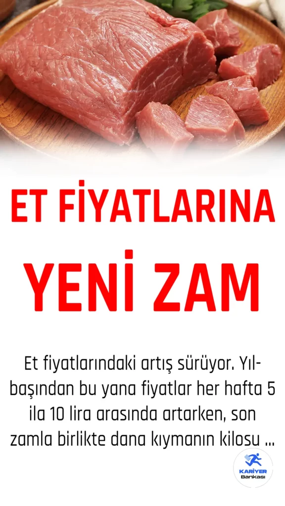 Et Fiyatlarına Yeni Zam! Kıymanın Kilosu 200 Lirayı Geçti