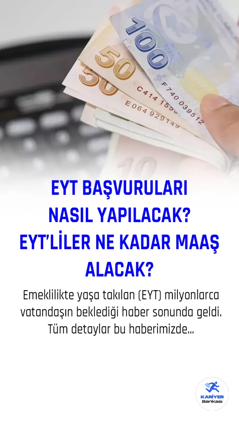 Emeklilikte yaşa takılan (EYT) milyonlarca vatandaşın beklediği haber sonunda geldi.