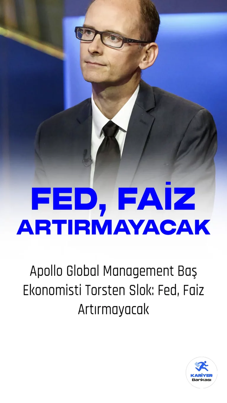 Apollo Global Management'ın baş ekonomisti Torsten Slok, bölgesel bankaların ABD kredi büyümesinde önemli rol oynadığını ve bu ortamda Fed'in faiz artırımına gitmeyeceğini öngördüğünü belirtti.