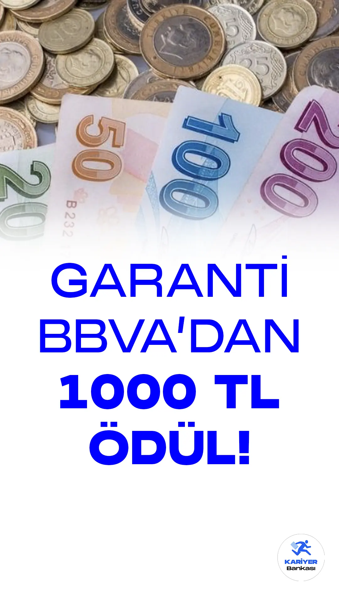 Garanti BBVA Müşterilerine özel 1000 TL ödül kampanyası başladı. Kampanya 31 Mart 2023 tarihine kadar geçerli olacak. Garanti BBVA müşterileri davet ettikleri yakınları için toplamda 1000 TL ödül alabilecek.