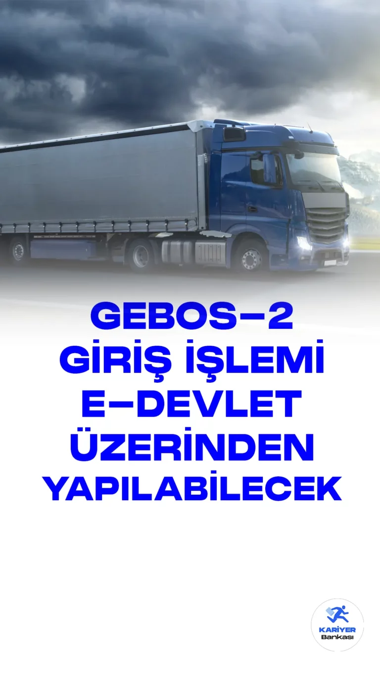 Geçiş Belgesi Otomasyon Sistemi (GEBOS-2), giriş işlemlerinin daha kolay ve güvenli bir şekilde yapılabilmesi amacıyla e-Devlet üzerine taşındı.