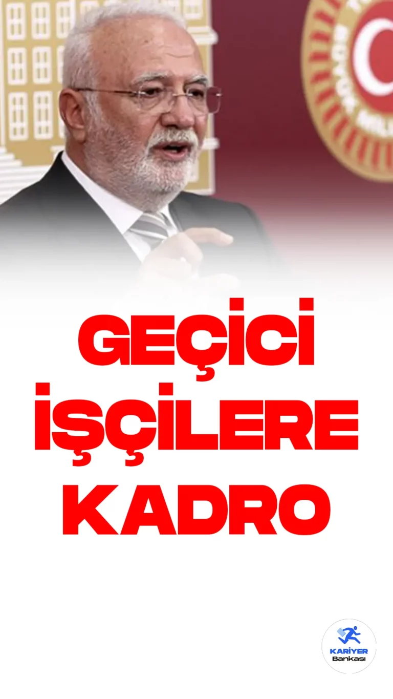AK Parti Grup Başkanvekili Mustafa Elitaş, TBMM'ye sunulan yeni torba yasa hakkında açıklamalarda bulundu. Geçici işçilerle ilgili de bu düzenlemede maddeler yer alıyor.
