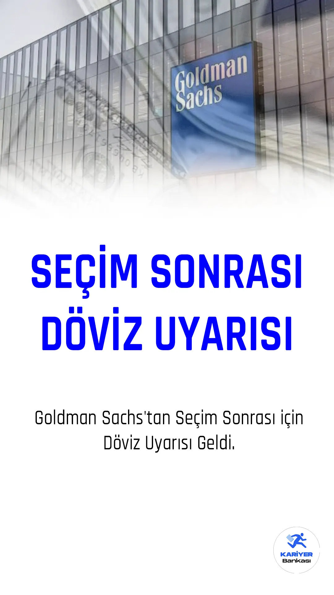Goldman Sachs, Türkiye'de döviz rezervlerinin azalması sonrasında, dolar/TL kuru sabit tutmak için uygulanan önlemlerin ardından, seçim sonrası döviz kurlarında "istikrarsızlık" yaşanabileceği uyarısında bulundu.