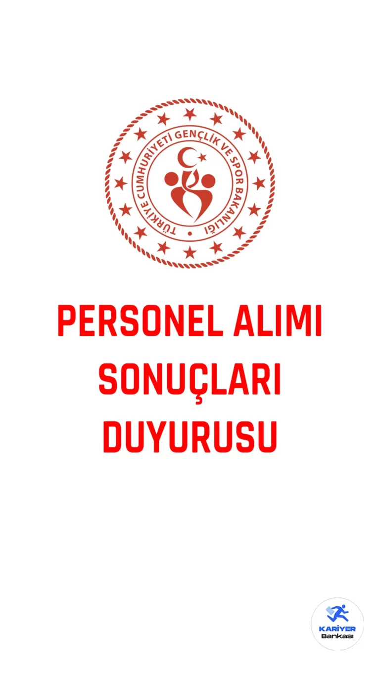 Gençlik ve Spor Bakanlığı (GSB) personel alımı sonuçları hakkında duyuru yayımlandı. Gençlik ve Spor Bakanlığı resmi sayfasından yayımlanan duyuruda, adayların başvuru sonuçlarını kariyer kapısı üzerinden sorgulayabilecekleri aktarıldı.