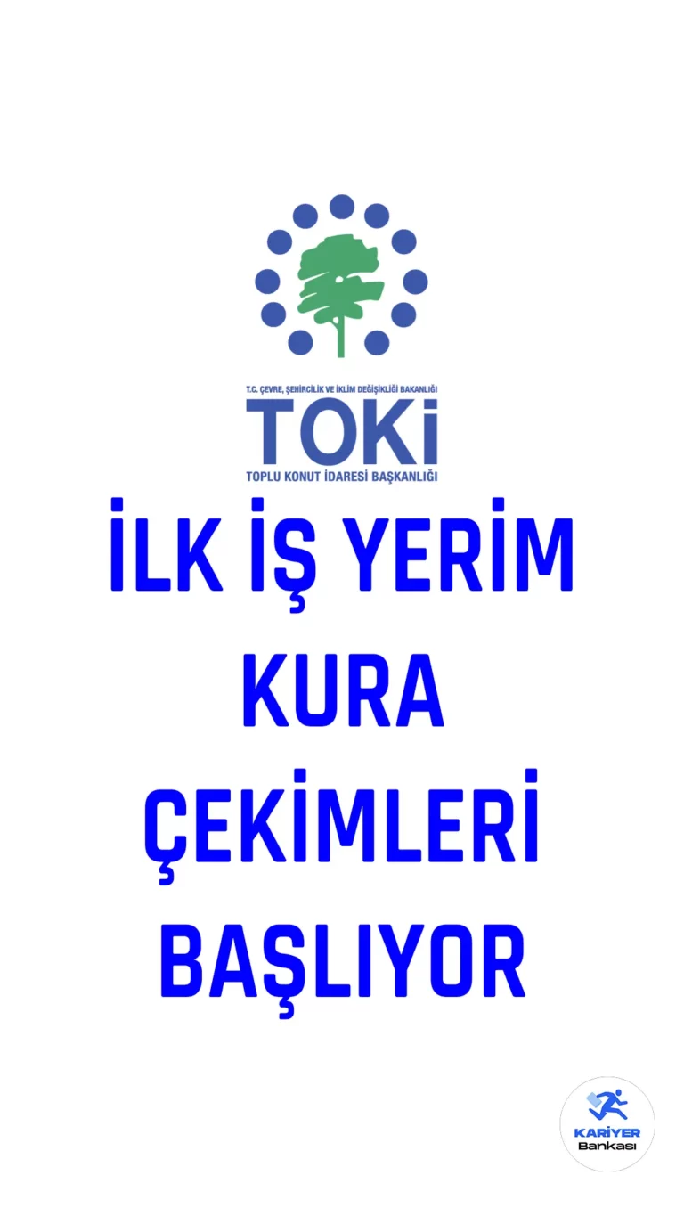 Çevre, Şehircilik ve İklim Değişikliği Bakanlığı ile Toplu Konut İdaresi Başkanlığı (TOKİ) tarafından gerçekleştirilen "İlk Evim, İlk İş Yerim" projesi kapsamında, Türkiye tarihinin en büyük sosyal konut hamlesi gerçekleştiriliyor. Proje, istihdamı desteklemek ve vatandaşları iş sahibi yapmak amacıyla 10 bin iş yeri inşası planlanıyor. 6 Şubat'ta Kahramanmaraş'ta meydana gelen depremler nedeniyle ara verilen kura çekimleri, 6 Mart itibarıyla Ankara ile tekrar başladı.