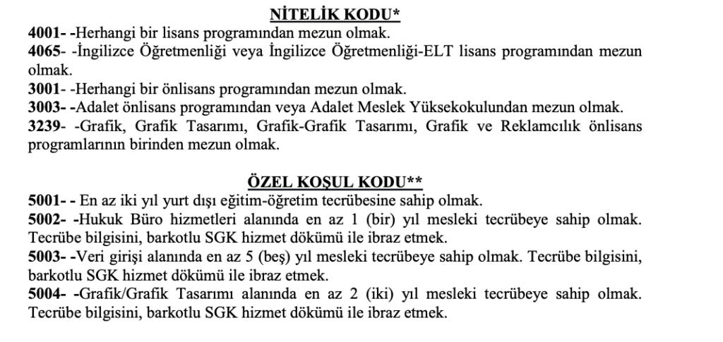 Kayseri Üniversitesi personel alımı