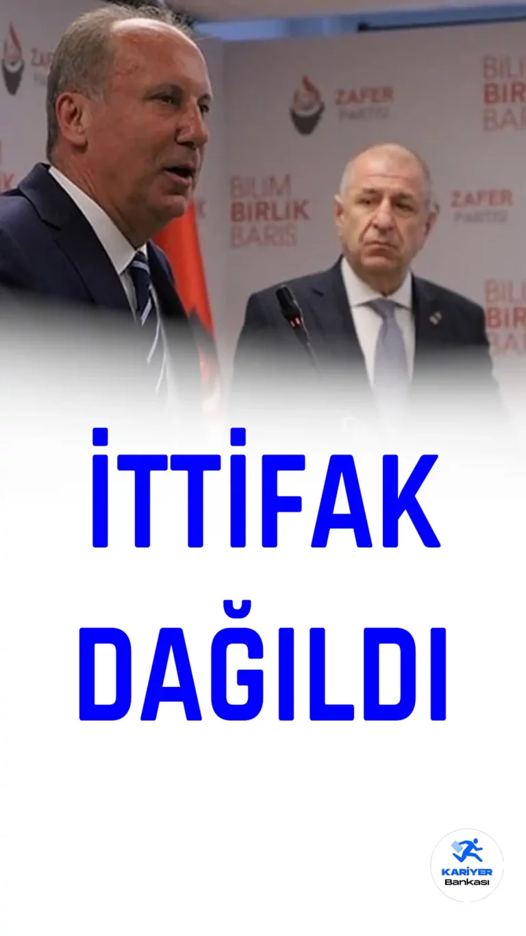 Muharrem İnce’nin İttifaktan Ayrılması Sonrası Ümit Özdağ’dan Tepki