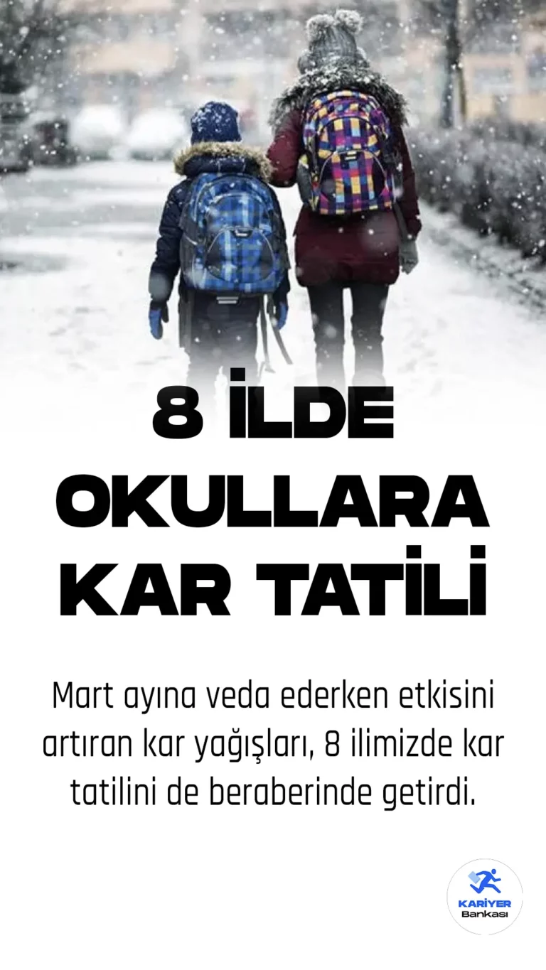 Eğitim Öğretime Kar Engeli! Hangi İllerde Okullar Tatil Edildi