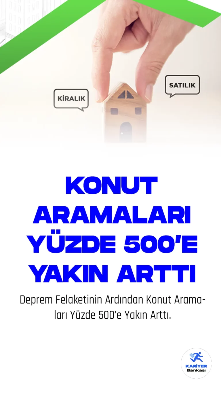Ülkemizde yaşanan deprem felaketi sonrasında konut sektöründe de hareketlenme yaşandı. Emlakjet tarafından yapılan açıklamaya göre, şubat ayında konut arama hacimleri değerlendirildiğinde Kayseri %512'lik artış ile en çok konut aranan iller arasında yer aldı. Diyarbakır %475 ve Mersin %447 artış ile takip etti.