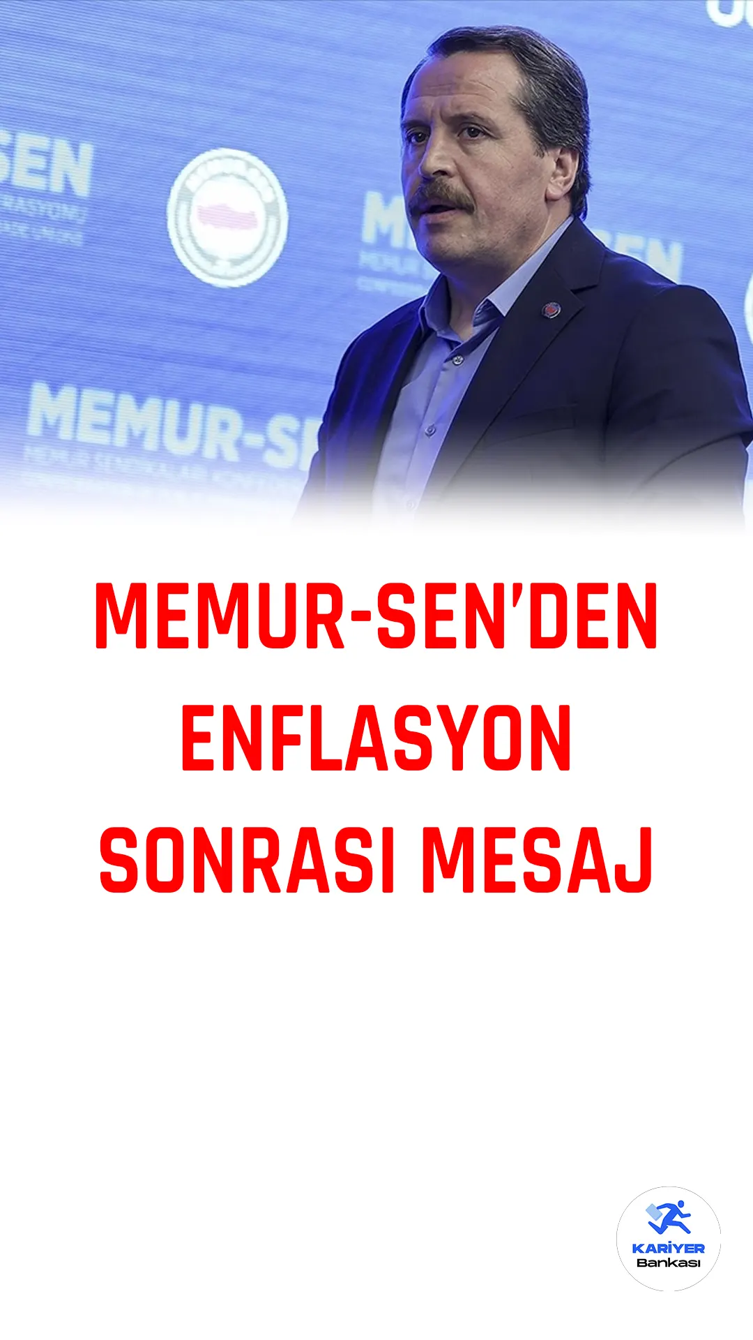 Memur-Sen Genel Başkanı Ali Yalçın, TÜİK'in enflasyon verilerini açıklamasının ardından yayımladığı mesajda Türkiye'nin 2023 hedeflerini ve fiyat istikrarını gerçekleştirecek güce sahip olduğunu belirtti.