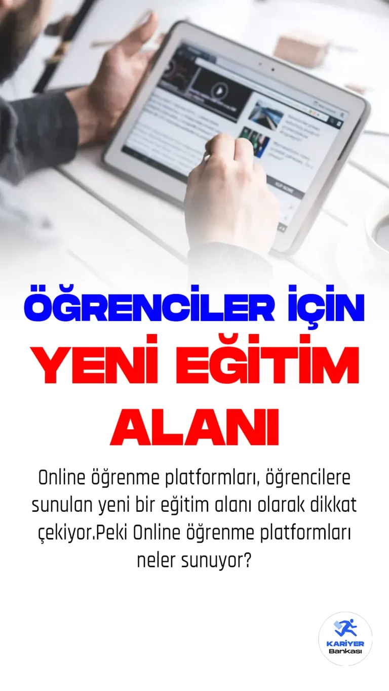 Salgın dönemiyle birlikte dijitalleşen dünya, öğrencilerin eğitim yaşamlarında farklı ve yenilikçi yöntemlere yer açtı. Online öğrenme platformları, bu süreçte öğrencilere sunulan yeni bir eğitim alanı olarak dikkat çekiyor. Peki, bu platformlar neler sunuyor ve öğrencilere nasıl katkılar sağlıyor?
