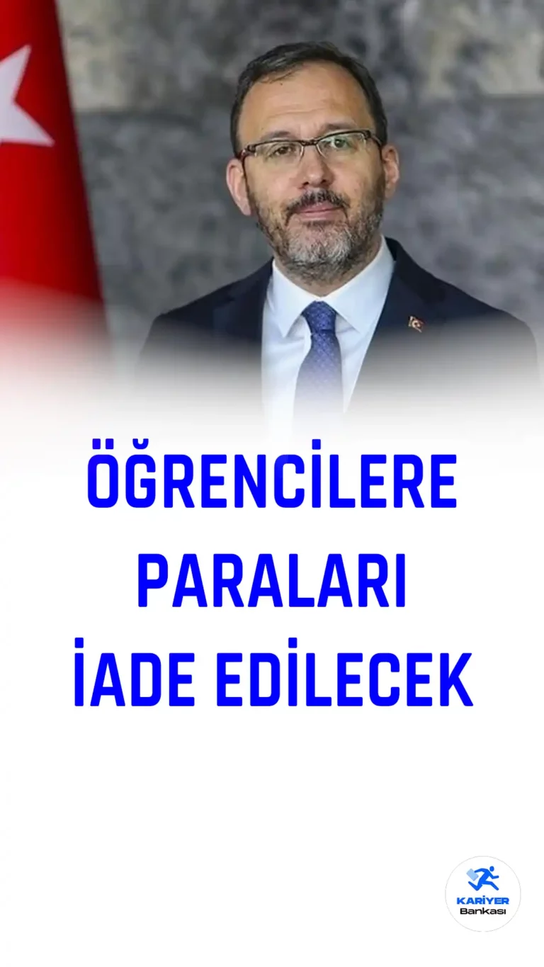 Bakan Duyurdu! KYK Yurtları için Ücret İadeleri Yapılacak