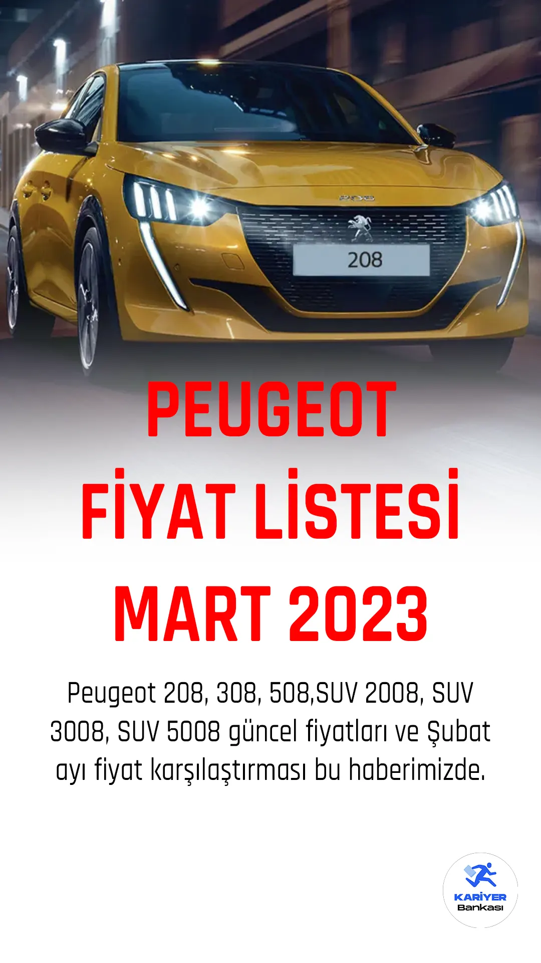 Peugeot fiyat listesi yayımlandı!