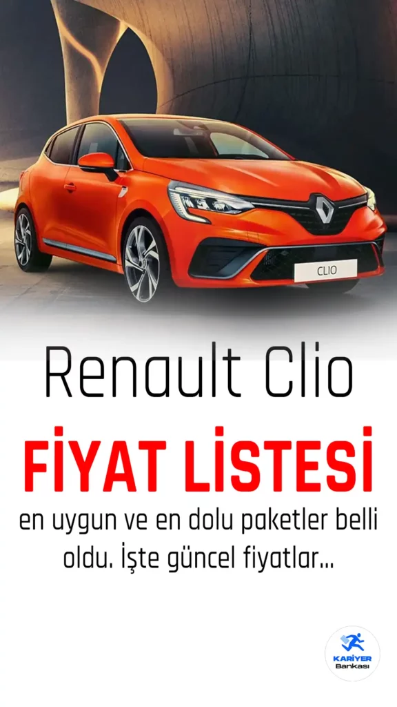 Clio, Touch, Joy ve Icon olmak üzere üç farklı donanım seçeneği sunar. Akıllı telefon entegrasyonu, dijital gösterge paneli, geri görüş kamerası, park sensörleri gibi birçok özellikle donatılan Clio, güvenlik sistemleri arasında da çarpışma önleyici acil fren, şerit takip asistanı, yaya algılama gibi özelliklere sahiptir. Clio Mart 2023 fiyat listesi de açıklandı. Yeni fiyatlar, Touch 1.0 TCe X-Tronic 90 bg: 620.000 TL, Touch 1.0 TCe 90 bg: 525.000 TL, Joy 1.0 TCe X-Tronic 90 bg: 565.900 TL, Joy Radyo 1.0 Sce 65 bg: 459.900 TL ve Icon 1.0 TCe X-Tronic 90 bg: 669.900 TL şeklinde sıralanıyor.