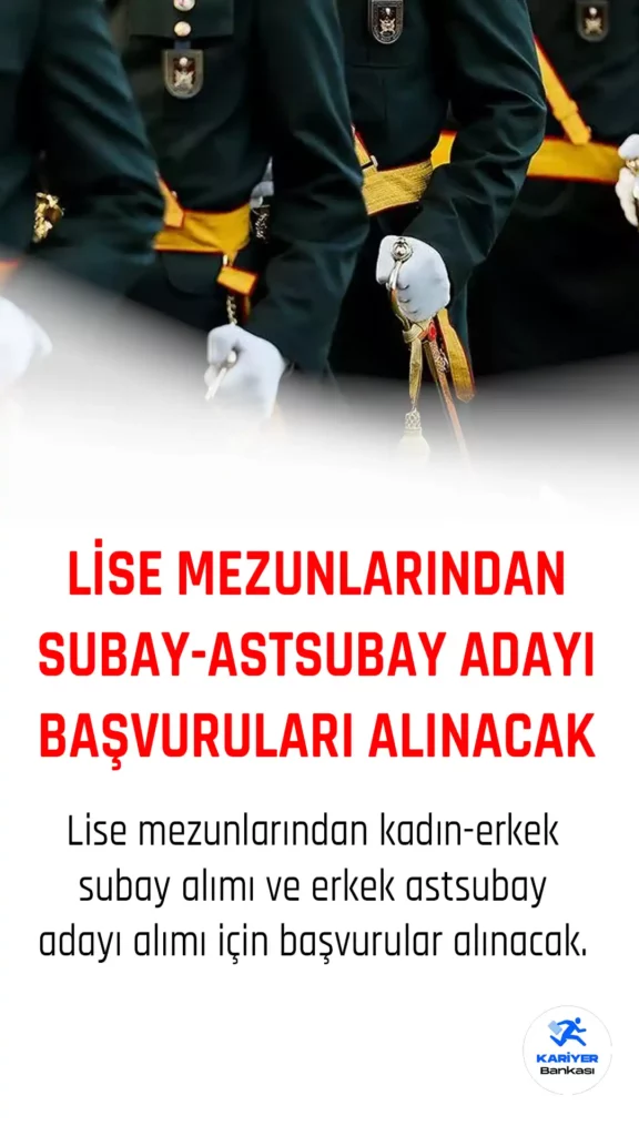 2023 MSÜ başvuru işlemleri başladı. Şartlar ve lise mezunu subay ve astsubay adayı alımı sayfası bu haberde.