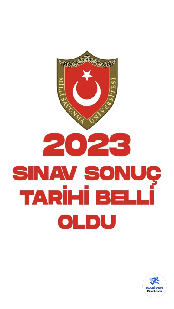 ÖSYM tarafından 2 Nisan 2023 tarihinde uygulanan Milli Savunma Üniversitesi Askeri Aday Belirleme sınavı için sonuç açıklama duyurusunda geri sayım sona eriyor.