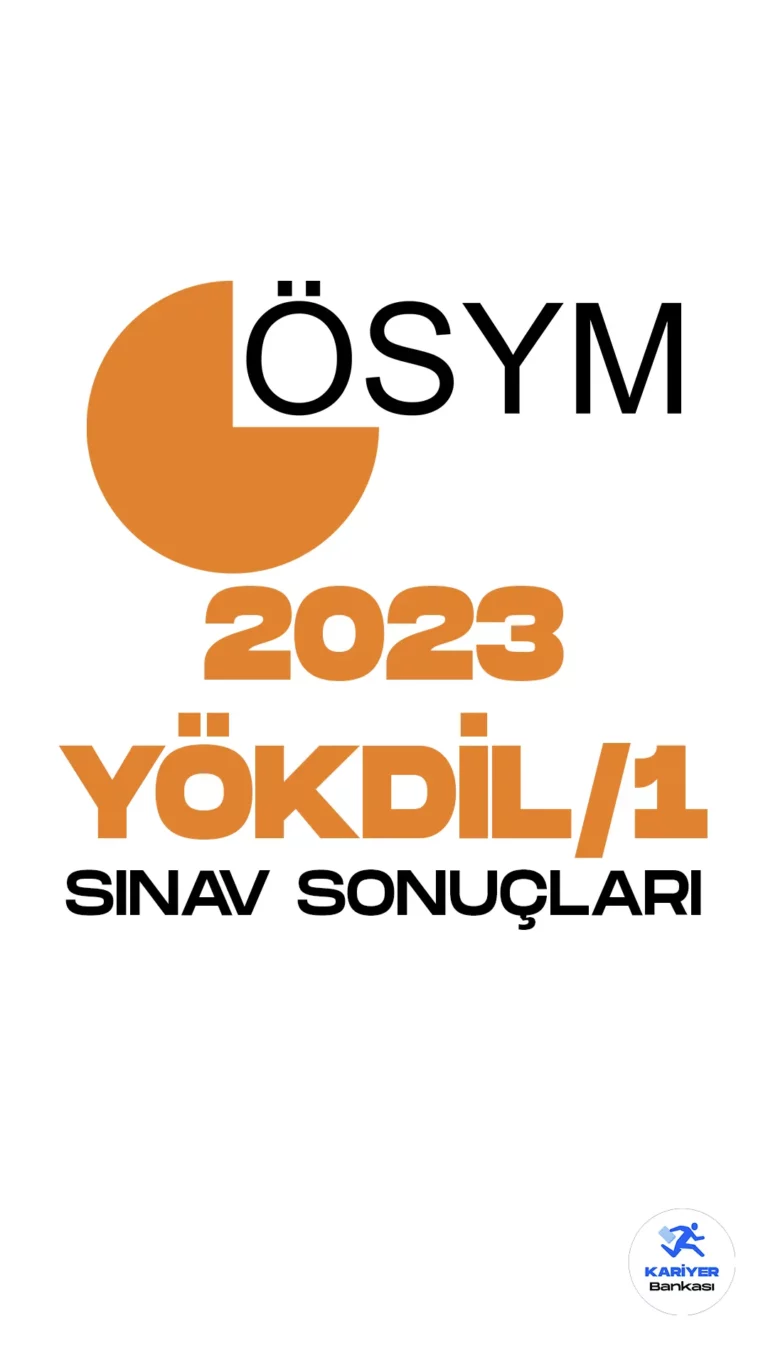 ÖSYM'den duyuru geldi. 2023 YÖKDİL 1 sınav sonuçları açıklandı. Adaylar, sınav sonuçlarına ÖSYM'nin sonuc.osym.gov.tr adresinden erişim sağlayabilecekler. ÖSYM'den yapılan duyuruda şu ifadeler yer alıyor: