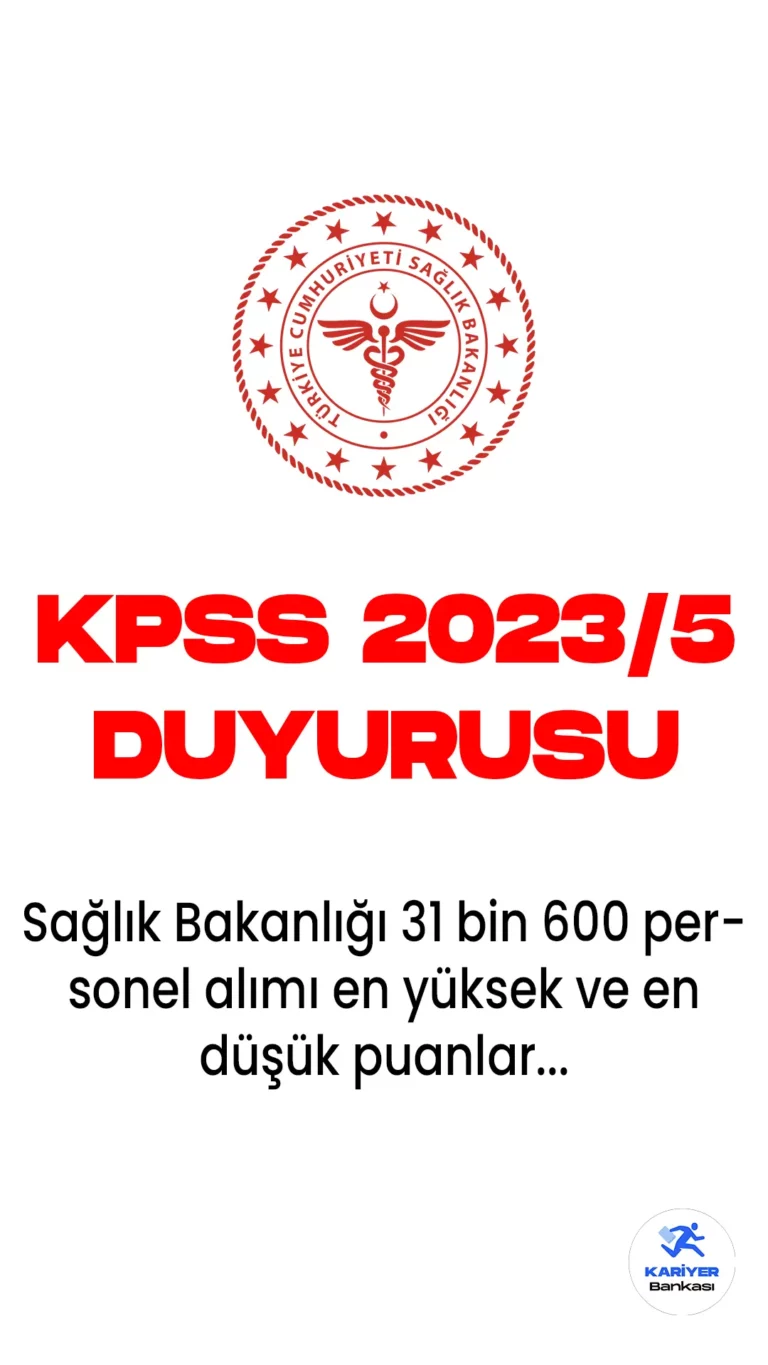 KPSS 2023/5 tercih sonuçları açıklandı.