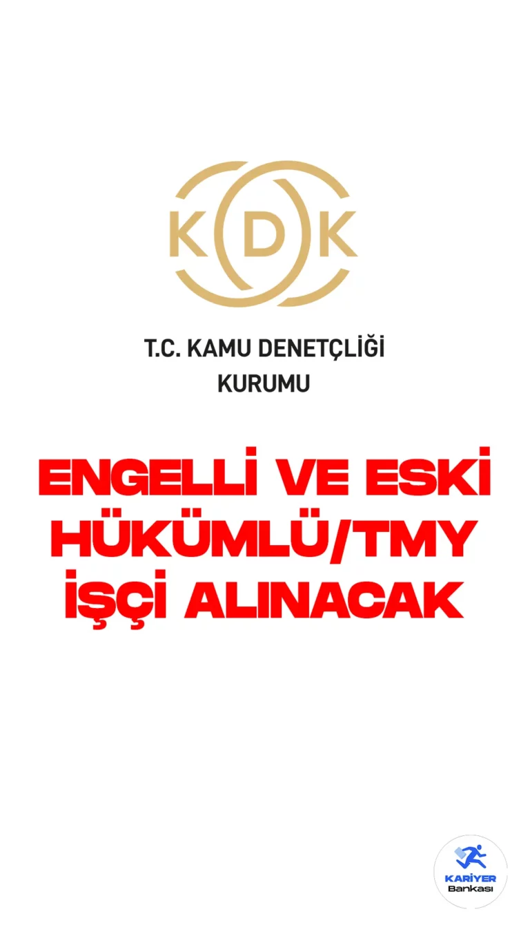 Kamu Denetçiliği Kurumu işçi alımı duyurusu yayımlandı. 1