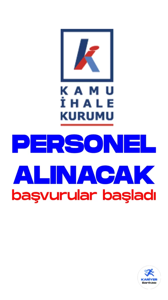 Kamu İhale Kurumu (KİK) personel alımı başvuru işlemleri başladı. Başvurular 28 Nisan 2023 tarihinde sona erecek. Kamu İhale Kurumuna 18 sözleşmeli personel alımı yapılacak.