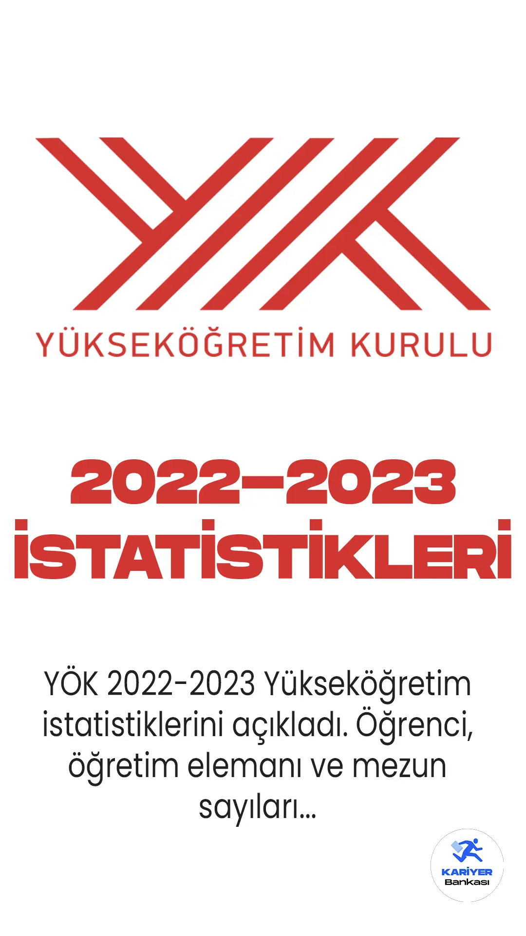 YÖK 2022-2023 Yükseköğretim istatistiklerini açıkladı. Öğrenci, öğretim elemanı ve mezun sayıları...