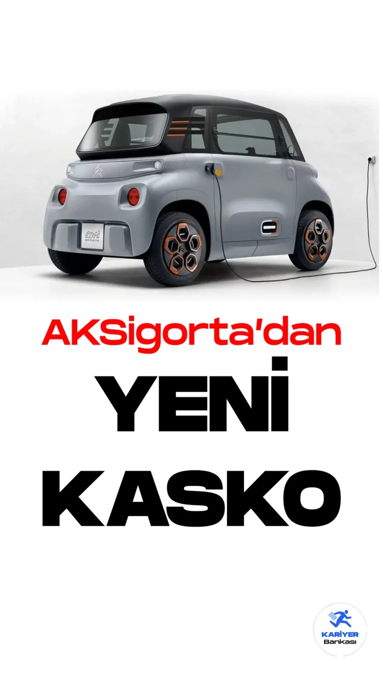 Aksigorta, elektrikli araç Citroën Ami'ye yönelik özel bir kasko ürünü sunarak 3. Şahıs Mali Mesuliyet güvencesi ile sektörde fark yaratıyor.
